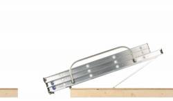 Abru Werner Arrow Aluminium 3 Section Loft Ladder With Handrail 76003